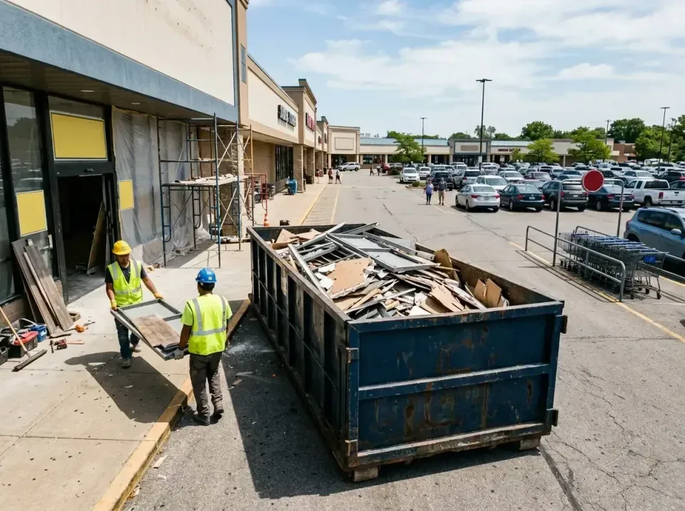retail-store-renovation-debris-003 — frequently asked questions, Roll-off Dumpster Rentals in Lee's Summit, MO